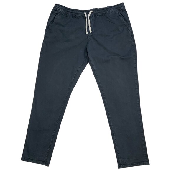 Marine Layer Mens Saturday Slim Straight Twill Pant 2XL XXL China Blue Organic - Picture 12 of 12
